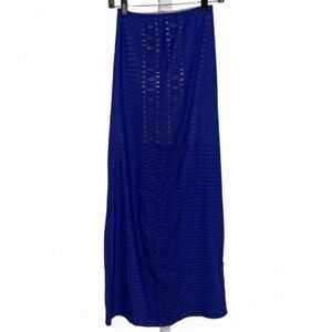 Nightcap Blue Crochet Maxi Skirt Size 2